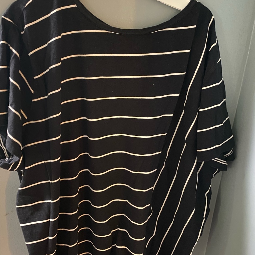 Asymmetrical plus size top